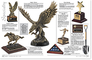 Trophy Awards catalog spread